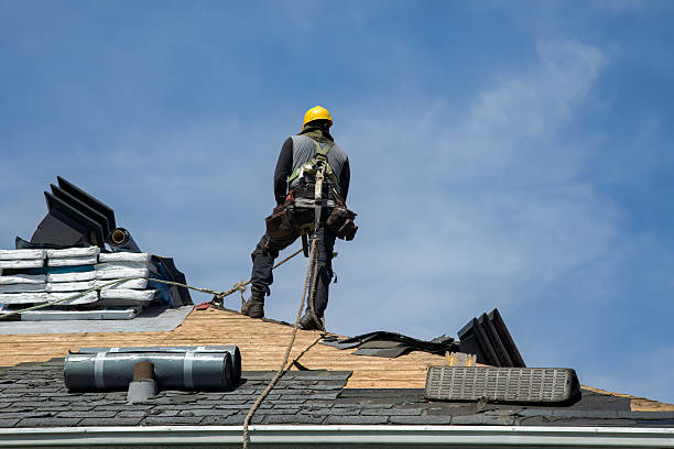 Professional Storm Damage Roof Repair technician working in Woodsboro, TX